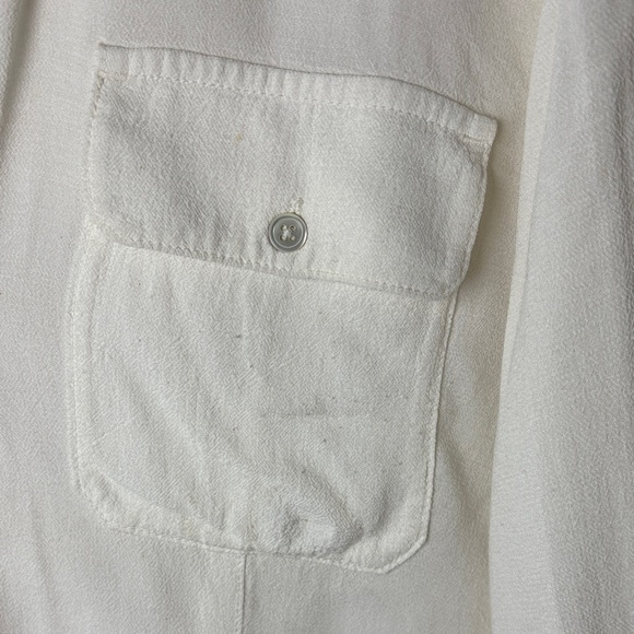 James Perse Cream Button-Down Shirt - Picture 6 of 16
